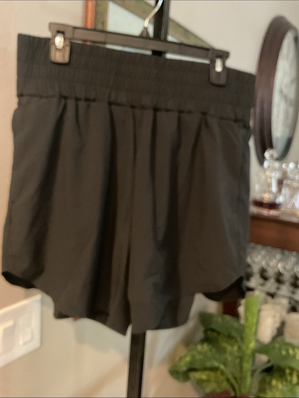 HALARA - Black Athletic Shorts With Wide Elastic Waistband, XL, Black